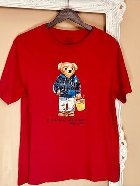 Ralph Lauren Red Polo Bear shirt